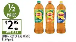 Supabarn Lipton Ice Tea 1.5L Range offer