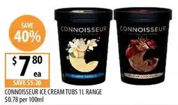 Supabarn Connoisseur Ice Cream Tubs offer
