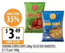 Supabarn Sonora Corn Chips Selected Varieties offer