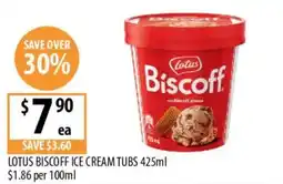 Supabarn Lotus Biscoff Ice Cream Tubs offer