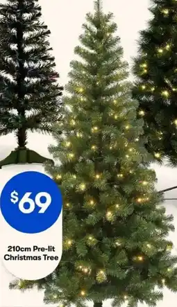 BIG W 210cm Pre-lit Christmas Tree offer