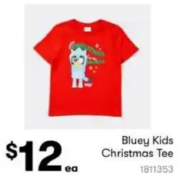 BIG W Bluey Kids Christmas Tee offer