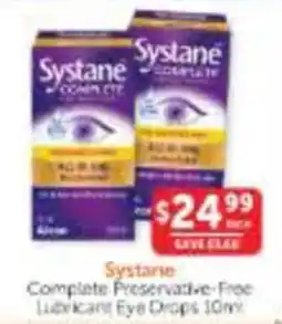 WHOLELIFE Systane Complete Preservative-Free Lubricant Eye Drops offer