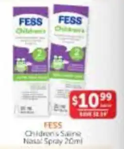 WHOLELIFE FESS Children's Saline Nasal Spray offer