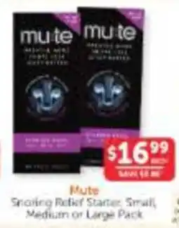 WHOLELIFE Mute Snoring Relief Starter offer