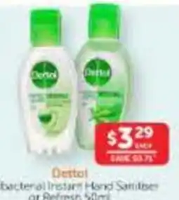 WHOLELIFE Dettol bacterial instant hand sanitiser offer