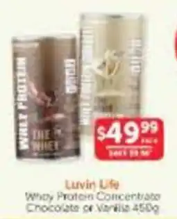 WHOLELIFE Luvin Life Whey Protein Concentrate offer