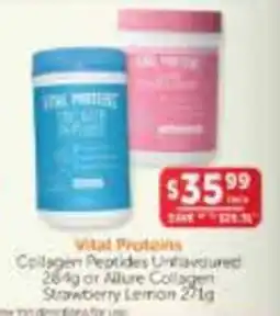 WHOLELIFE Vital Proteins Collagen Peptides Unflavoured offer