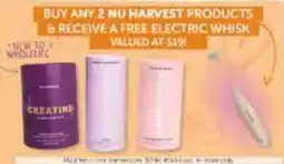 WHOLELIFE Nu Harvest Products offer