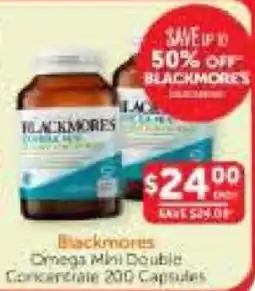 WHOLELIFE Blackmores Omega Mini Double Concentrate offer