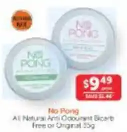 WHOLELIFE No Pong All Natural Anti Odourant Bicarb offer