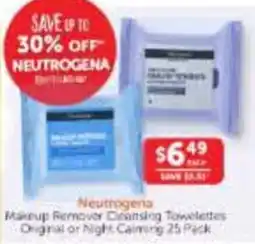 WHOLELIFE Neutrogena Makeup Remover Cleansing Towelettes offer