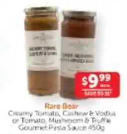 WHOLELIFE Rare Bear Gourmet Pasta Sauce offer