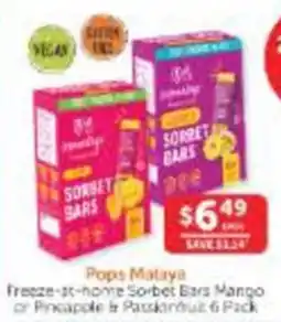 WHOLELIFE Pops Malaya Sorbet Bars offer
