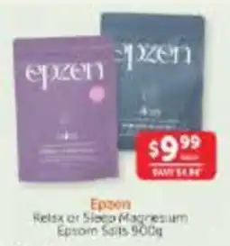 WHOLELIFE Epzen Relax or Sleep Magnesium Epsom Salts offer