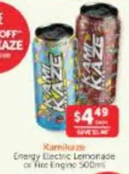WHOLELIFE Kumikaze Energy Electric Lemonade offer
