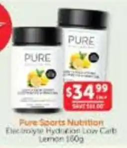 WHOLELIFE Pure Sports Nutrition Electrolyte Hydration Low Carb Lemon offer