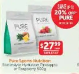 WHOLELIFE Pure Sports Nutrition Electrolyte Hydration offer