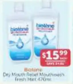 WHOLELIFE Biotene Dry Mouth Relief Mouthwash Fresh Mint offer