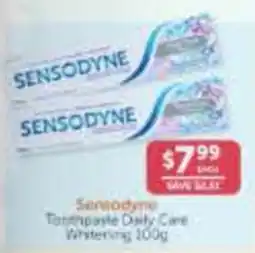 WHOLELIFE Sensodyne Toothpaste Daily Care Whitening offer
