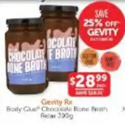 WHOLELIFE Gevity Rx Body Glue Chocolate Bone Broth Relax offer