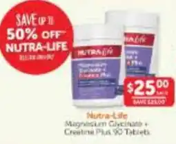 WHOLELIFE Nutra-Life Magnesium Glycinate + Creatine Plus 90 Tablets offer