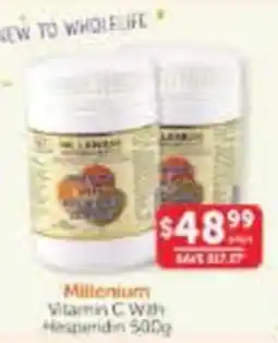 WHOLELIFE Millenium Vitamin C With Hesperidin offer