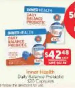 WHOLELIFE Inner Health Daily Balance Probiotic offer