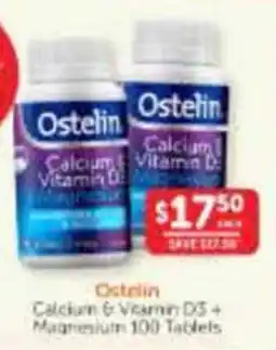 WHOLELIFE Ostelin Calcium & Vitamin D3 + Magnesium 100 Tablets offer