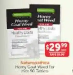 WHOLELIFE Naturopathica Horny Goat Weed For Him offer