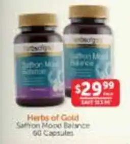 WHOLELIFE Herbs of Gold Saffron Mood Balance offer