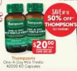 WHOLELIFE Thompson's One-A-Day Milk Thistle offer