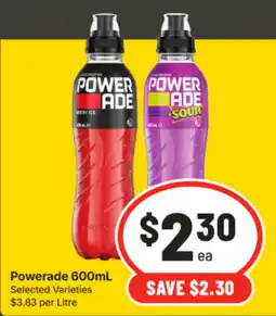 IGA Powerade 600mL offer
