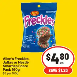 IGA Allen's Freckles offer