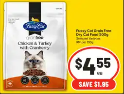 IGA Fussy Cat Grain Free Dry Cat Food offer