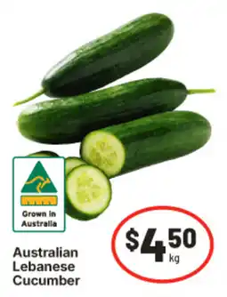 IGA Australian Lebanese Cucumber offer