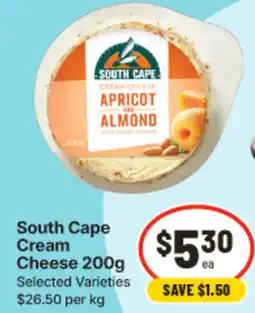 IGA South Cape Cream Cheese offer