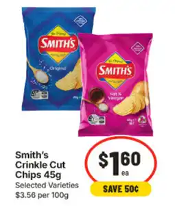 IGA Smith's Crinkle Cut Chips offer