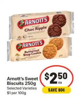 IGA Arnott's Sweet Biscuits offer
