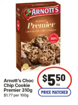 IGA Arnott's Choc Chip Cookie Premier offer