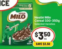 IGA Nestlé Milo Cereal offer