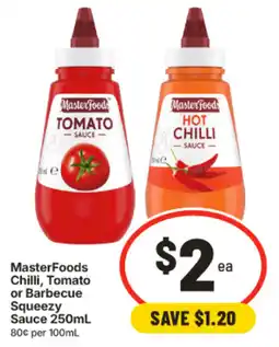 IGA MasterFoods Squeezysauce offer