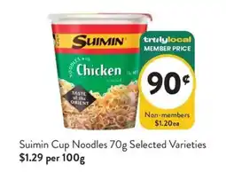 Foodworks Suimin Cup Noodles offer