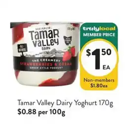 Foodworks Tamar Valley Dairy Yoghurt offer