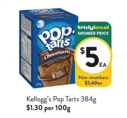 Foodworks Kellogg's Pop Tarts offer