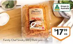 Foodworks Family Chef Smoky BBQ Pork Loin offer