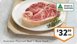 Foodworks Australian Premium Beef T-Bone Steak offer