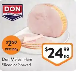 Foodworks Don Melosi Ham offer