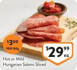 Foodworks Hungarian Salami Sliced offer