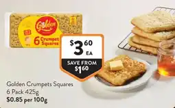 Foodworks Golden Crumpets Squares offer